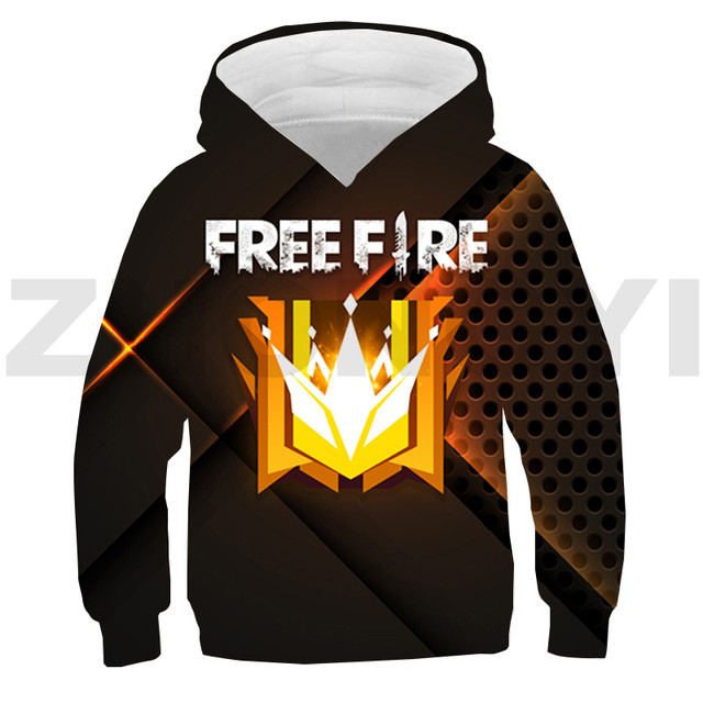 Jogo Free Fire Garena 3D Hoodie para meninos e meninas, moletom  extragrande, Gun Camouflage, Exército Japonês